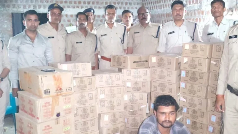 HARDA : हरदा में 4 लाख की अवैध शराब के साथ माफिया गिरफ्तार, गुप्त बेसमेंट में छिपा रखा था माल