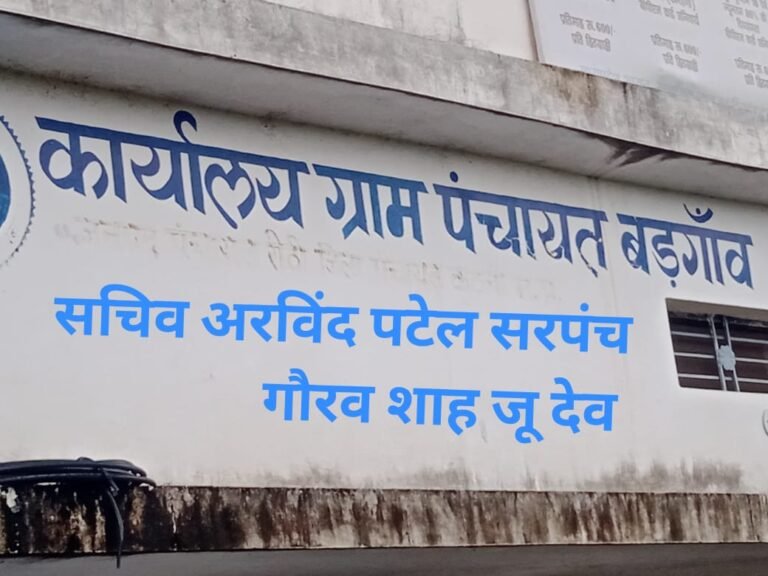 नवरात्रि महापर्व आने बाला है ग्राम पंचायत बड़गांव के सरपंच सचिव ने साफ सफाई अभियान चलाया