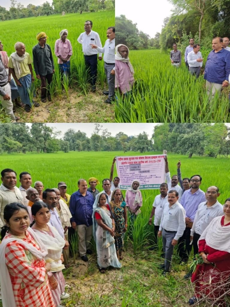 संचालक कृषि द्वारा जिले में अनेक स्थान पर विभागीय योजनाओं के क्रियान्वयन का किया गया निरीक्षण